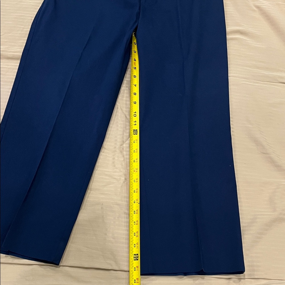Ralph Lauren pants Dark Blue‎ Dress women’s size 12 gold accent waist - Picture 10 of 12